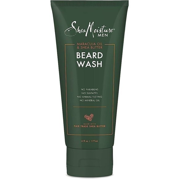 x2 Shea Moisture Men Beard Wash w/ Shea Butter Deep Clean 6 oz ea - Picture 1 of 2